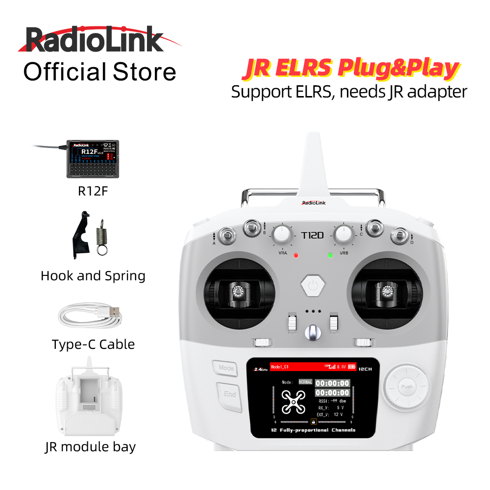 RadioLink T12D JR Module 12CH  - Drone Gimbal Controller 评论和价格